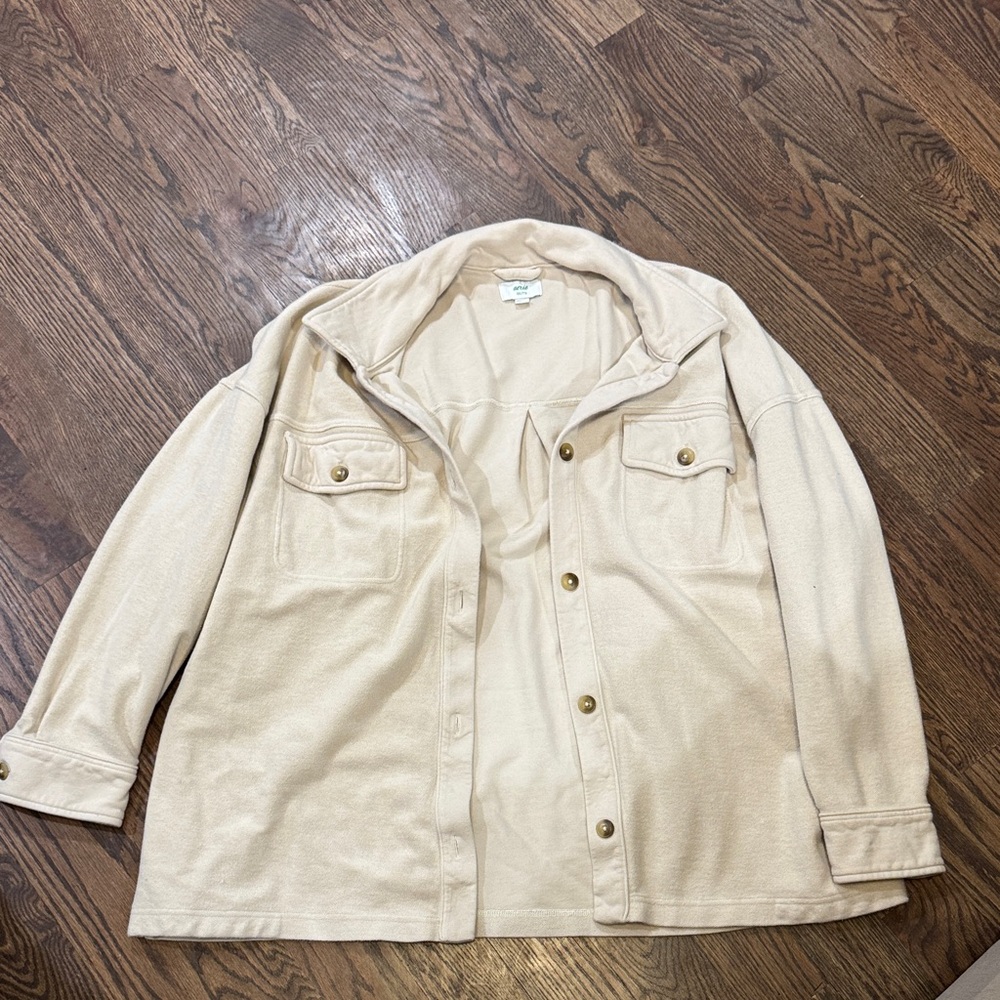 Aerie Tan Khaki Shacket Jacket XXL